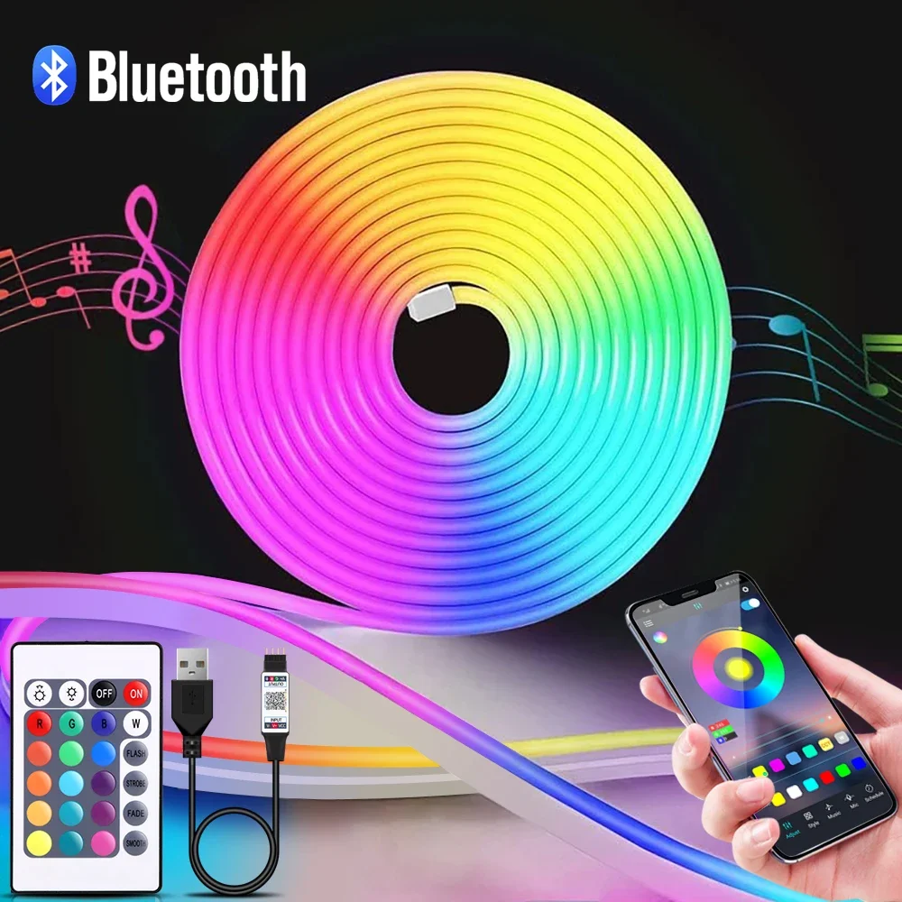 Home Decor - 1-5m RGB LED Neon Strip Light