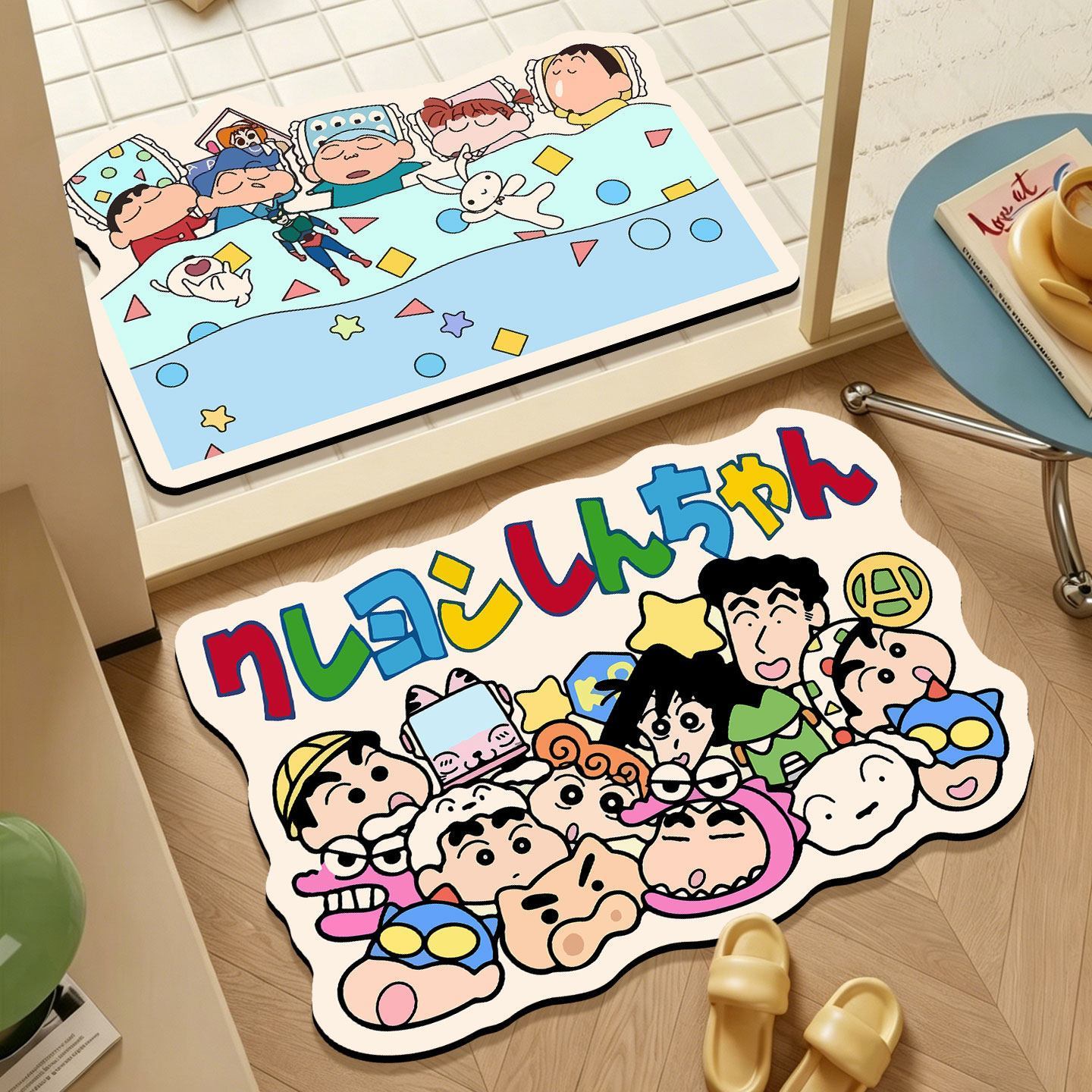 Crayon Shin‑chan Irregular Bat - Quick Dry Diatomite Bath Mat ulasan dan harga