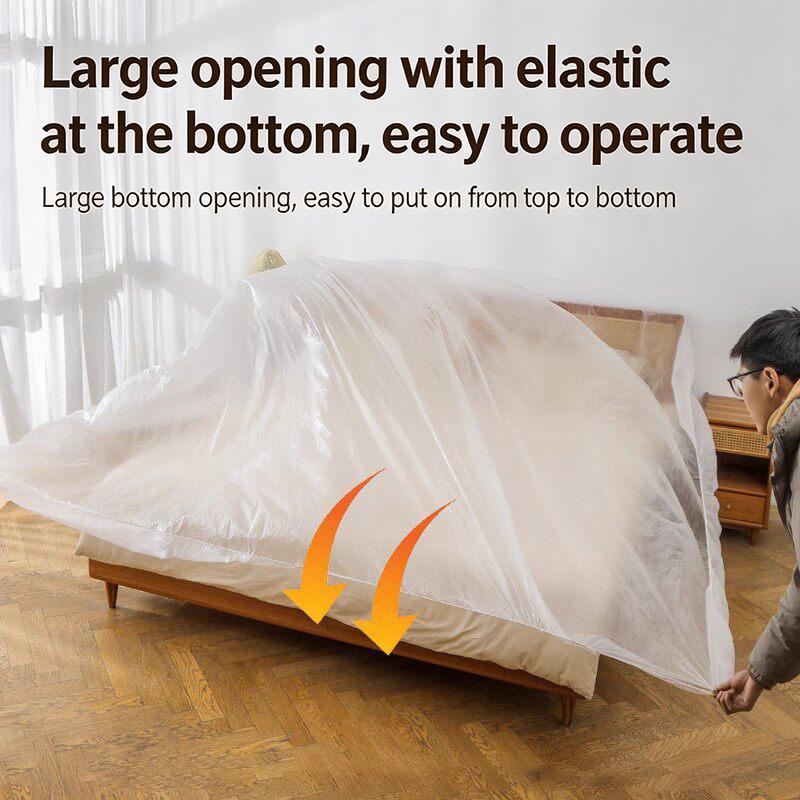 Transparent Disposable Bed Cov - Waterproof Mattress Protector Breathable ulasan dan harga