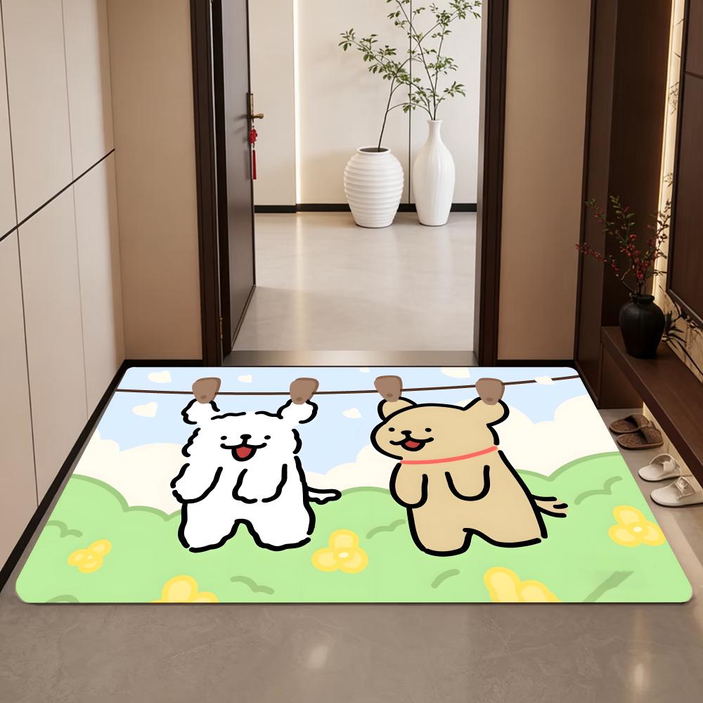 Anime L-LINE FRIENDS Puppy Flo - Quick Dry Diatomite Bath Mat ulasan dan harga
