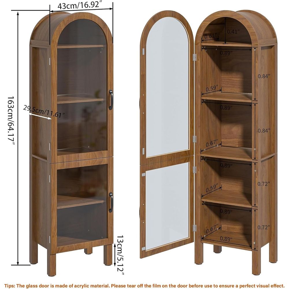 64.17 in Tall Arched Display C - Kitchen ulasan dan harga