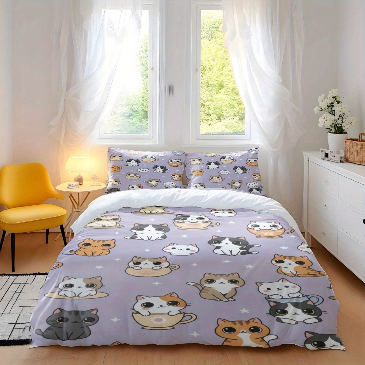 Soft Duvet Cover Set of Three  - Duvet Cover Sets With Zipper ulasan dan harga
