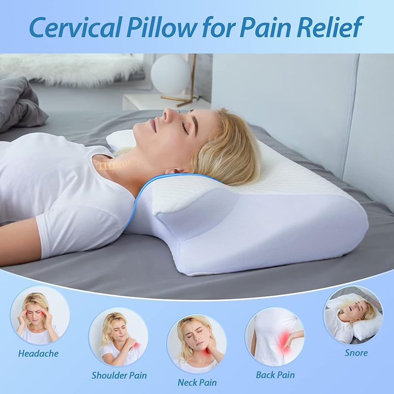 New Memory Foam Cervical Pillo - Memory Foam Orthopedic Pillow Neck Pain ulasan dan harga