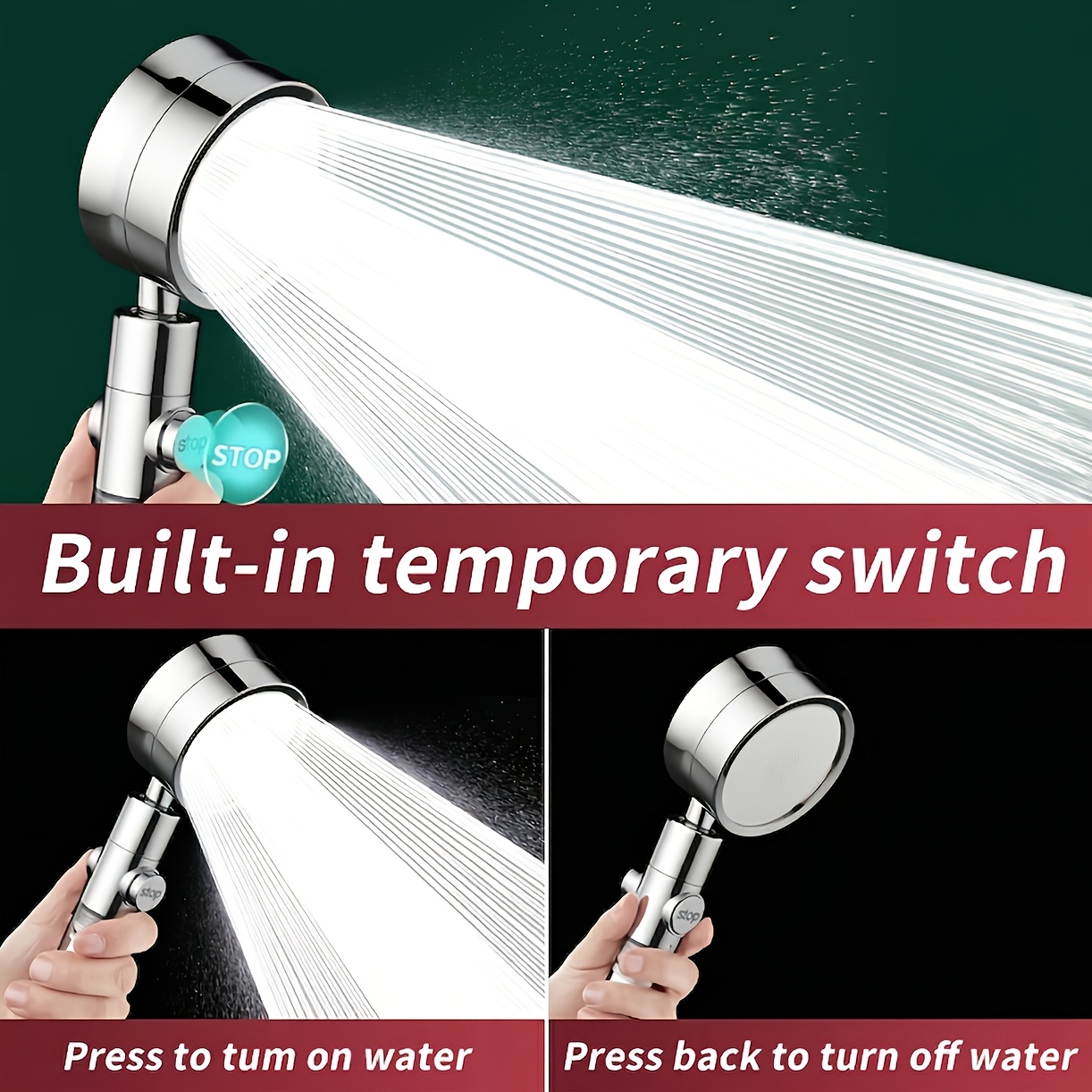 Visible Filter Window High Pre - High Pressure Shower Head Handheld ulasan dan harga