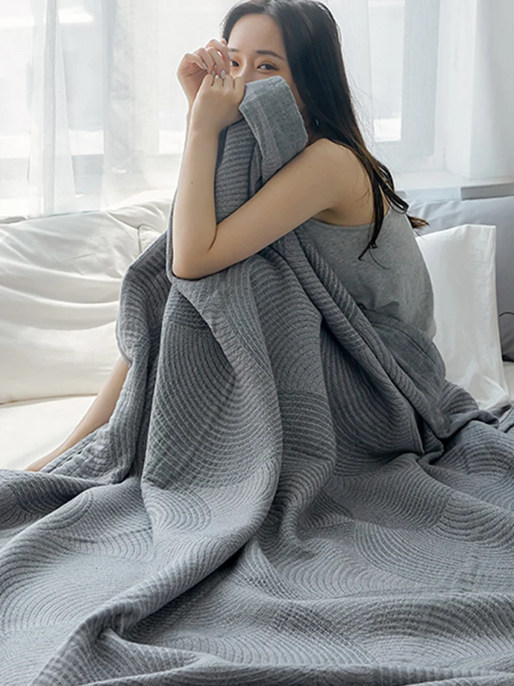 Double Bed Quilt Summer Cotton - Muslin Cotton Bedspread ulasan dan harga