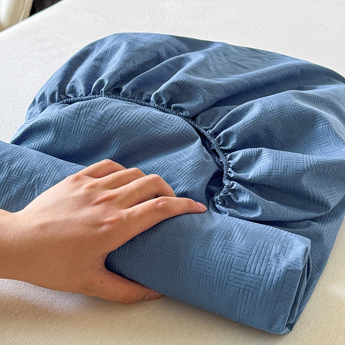 New Embossed Brushed Microfibe - Fitted Bed Sheets Deep Pocket ulasan dan harga
