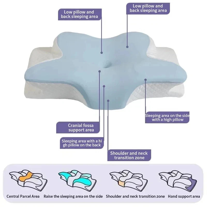Breathable Cooling Memory Foam - Memory Foam Orthopedic Pillow Neck Pain ulasan dan harga
