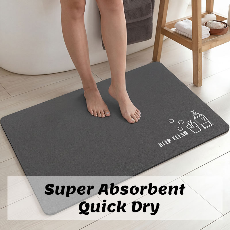 Diatomite Bath Mat Bathroom Ab - Quick Dry Diatomite Bath Mat ulasan dan harga