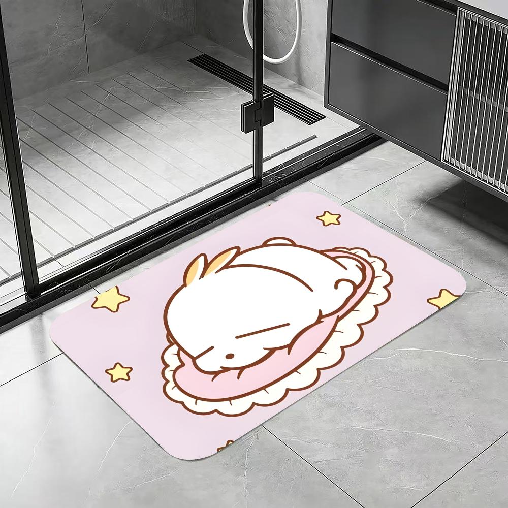 Cartoon-M-MashiMaro Floor Mat  - Quick Dry Diatomite Bath Mat ulasan dan harga