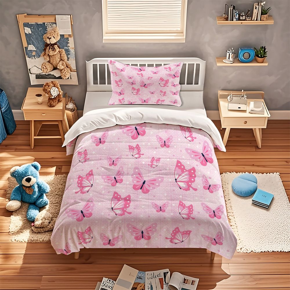 Butterfly Duvet Cover Set Aest - Aesthetic Floral Duvet Cover ulasan dan harga