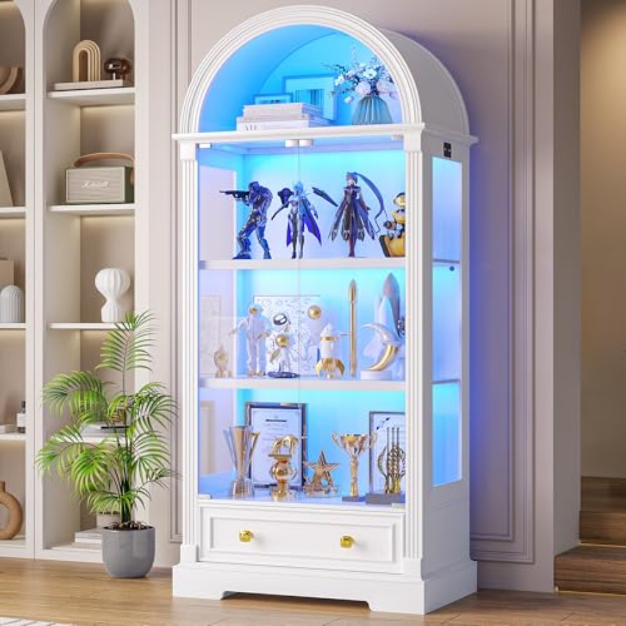 Arched display cabinet for liv - Lighting ulasan dan harga