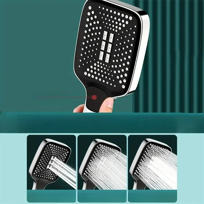 Square Handheld Showerhead 3 S - High Pressure Shower Head Handheld ulasan dan harga