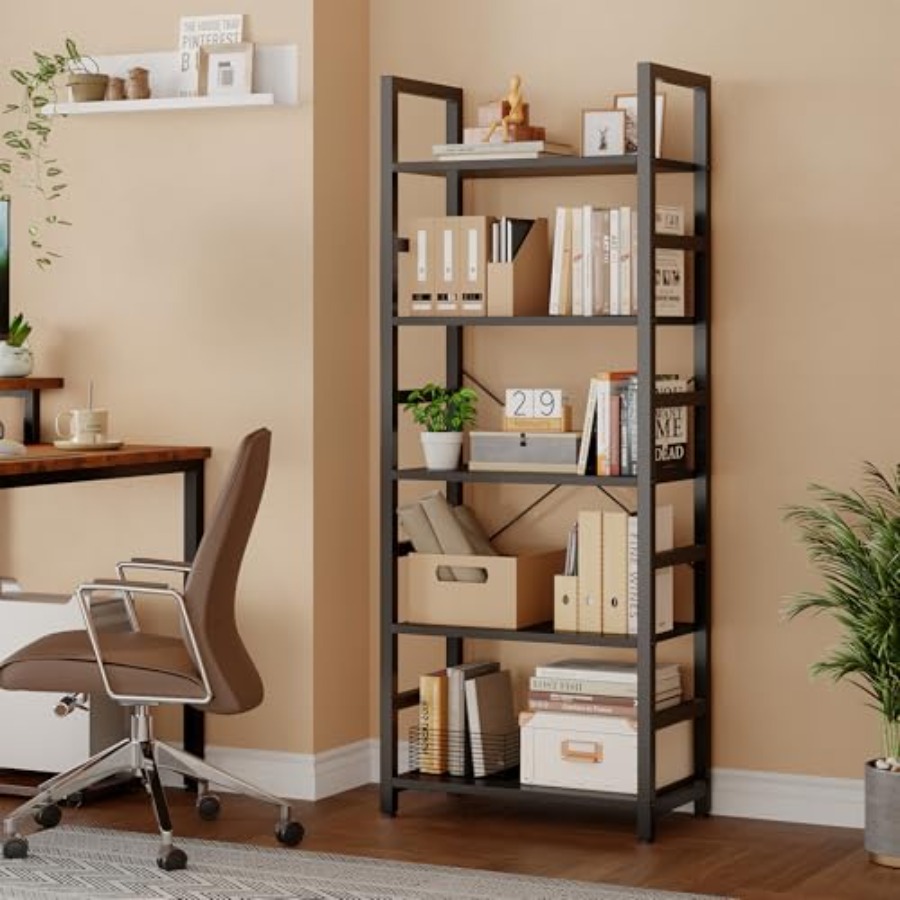 5-Tier Bookshelf, Modern Tall  - Storage & Organization ulasan dan harga
