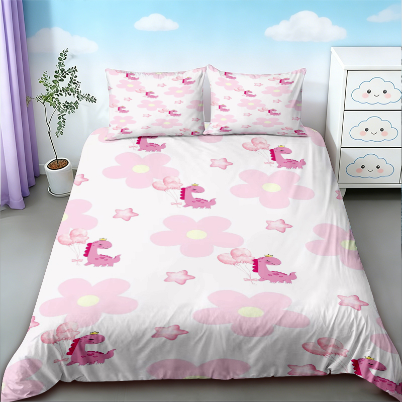 Duvet Cover Cute Dinosaur King - Bedding ulasan dan harga