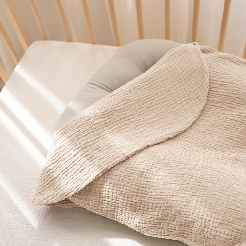 2PCS Baby Lounger Cover Muslin - Muslin Cotton Bedspread ulasan dan harga