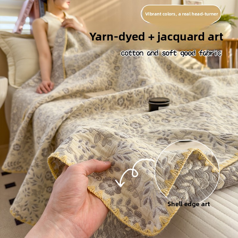 100% Cotton Muslin Blanket Bre - Muslin Cotton Bedspread ulasan dan harga