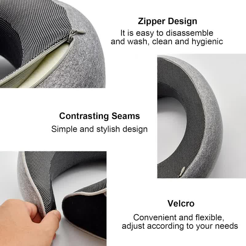 Travel Neck Pillow Memory Foam - Anti Snore Contour Pillow ulasan dan harga