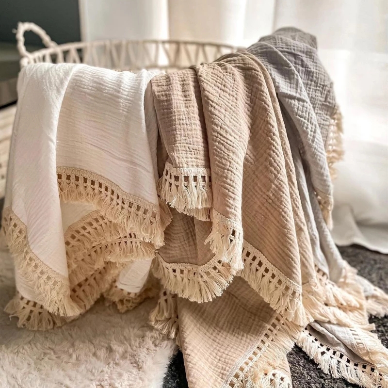 Cotton Muslin Swaddle Blankets - Muslin Cotton Bedspread ulasan dan harga