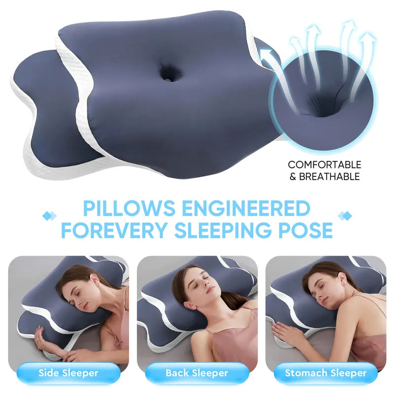 Memory Foam Pillow Cervical Pi - Memory Foam Orthopedic Pillow Neck Pain ulasan dan harga