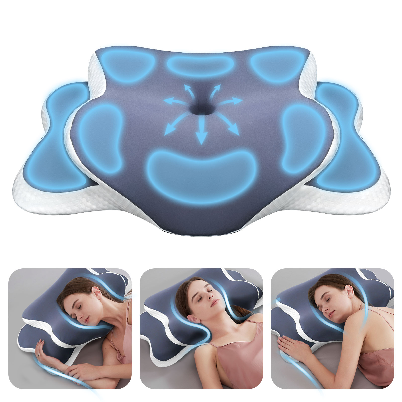 Memory Foam Pillow Cervical Pi - Memory Foam Orthopedic Pillow Neck Pain ulasan dan harga