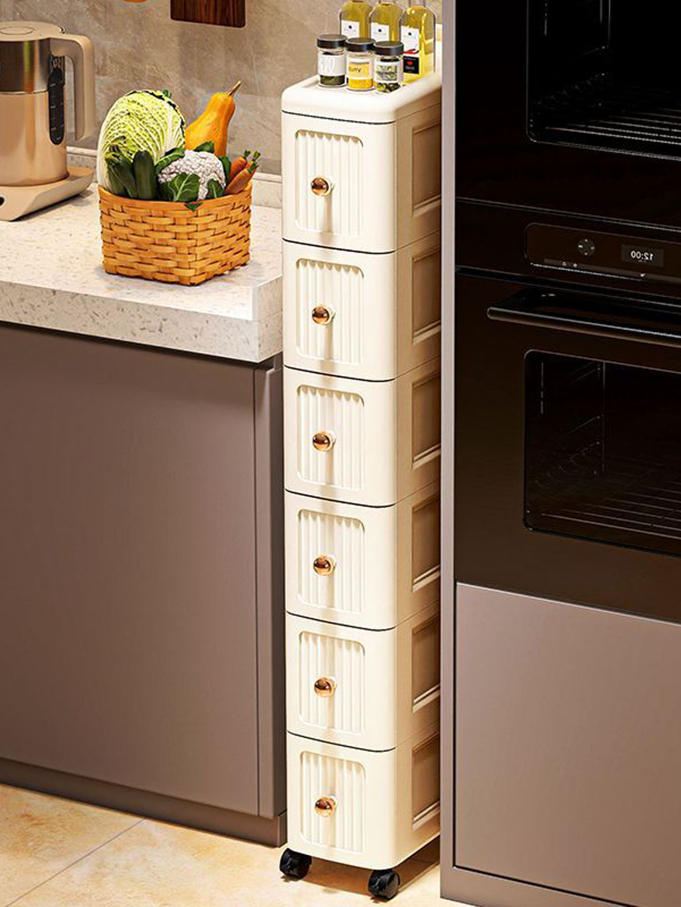 15CM Wide Gap Storage Cabinet  - Kitchen ulasan dan harga