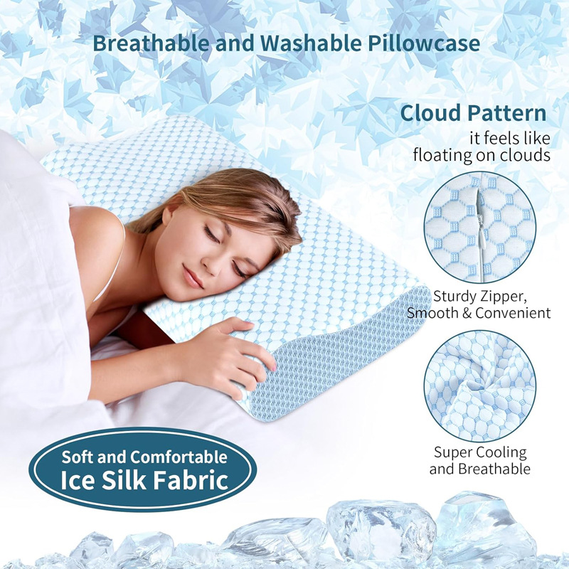Slow Rebound Pillow 60*40*12CM - Anti Snore Contour Pillow ulasan dan harga