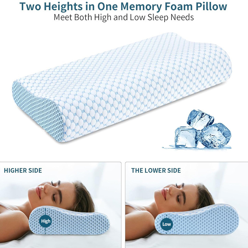 Slow Rebound Pillow 60*40*12CM - Anti Snore Contour Pillow ulasan dan harga