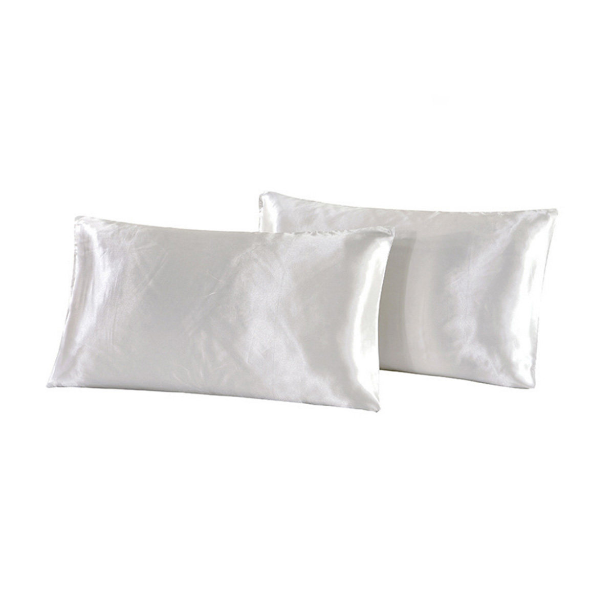 1 Pair Silky Silk Pillow Cover - Satin Silk Pillowcase Hair Skin ulasan dan harga