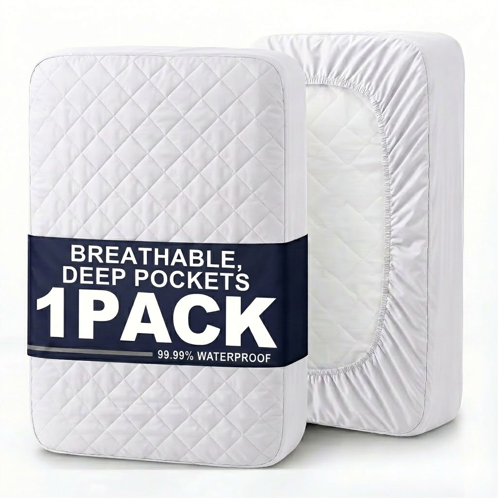 1pc Modern Soft Breathable Wat - Waterproof Mattress Protector Breathable ulasan dan harga