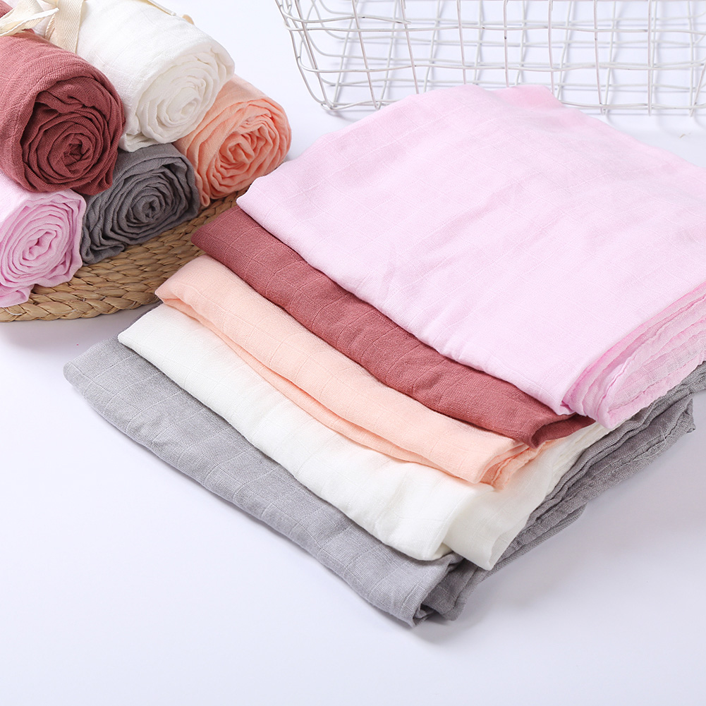 Solid Bamboo Cotton Baby Recei - Muslin Cotton Bedspread ulasan dan harga
