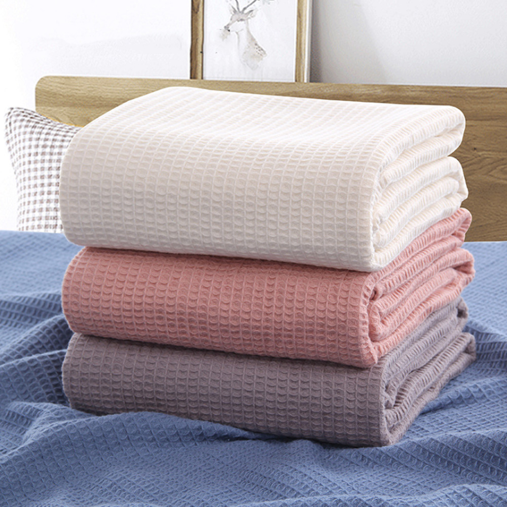 Waffle Muslin Summer Bedspread - Muslin Cotton Bedspread ulasan dan harga