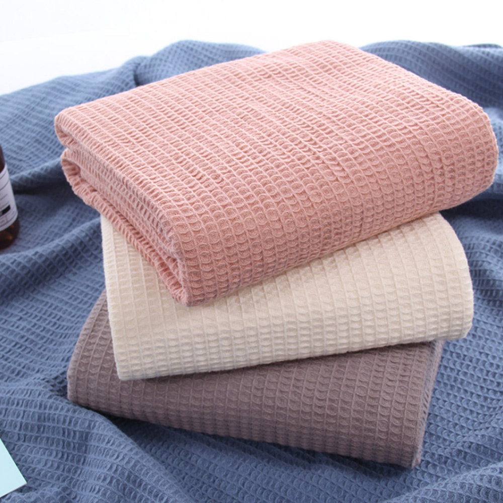 Waffle Muslin Summer Bedspread - Muslin Cotton Bedspread ulasan dan harga