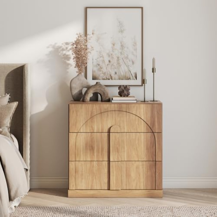 Sideboard Cabinet with 3 Drawe - Kitchen ulasan dan harga
