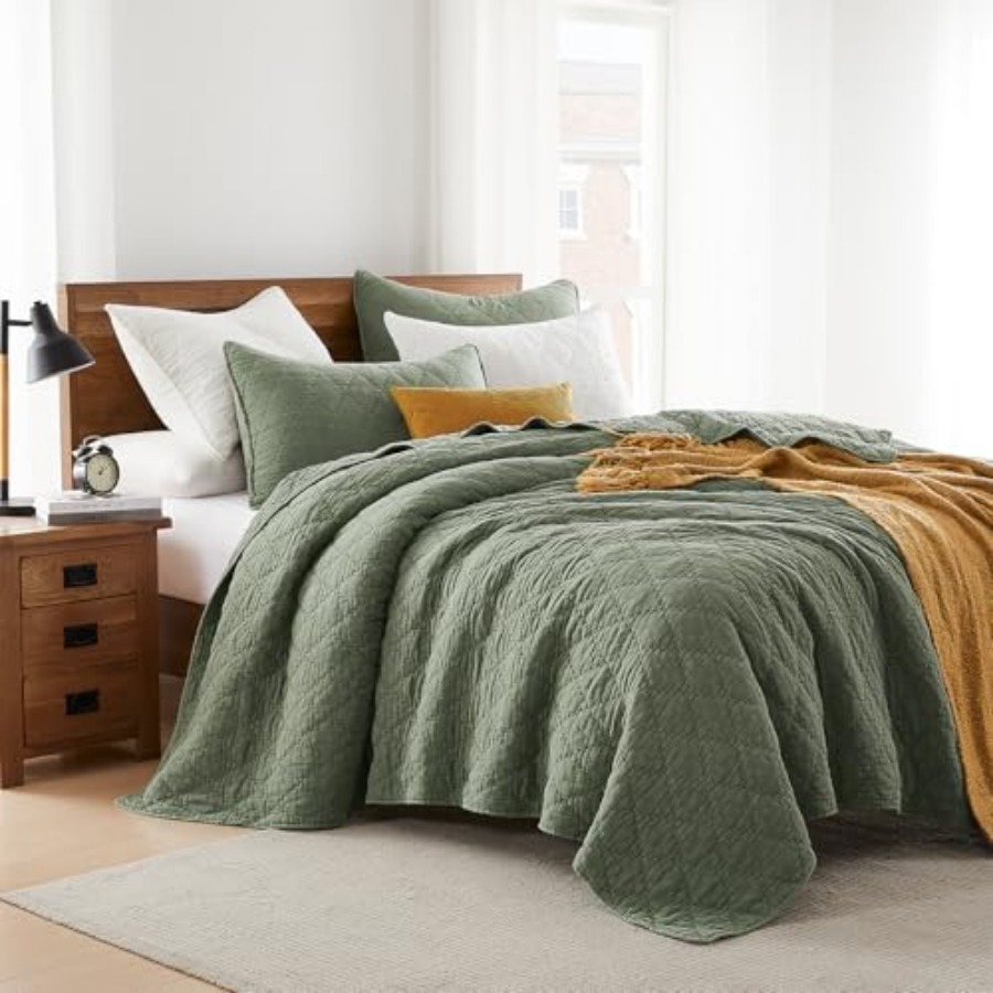 Size Quilt Set Muslin Cotton S - Muslin Cotton Bedspread ulasan dan harga