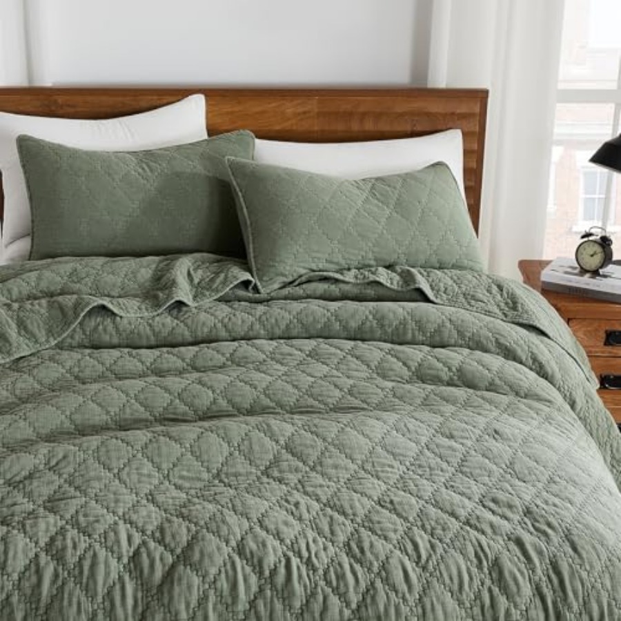 Size Quilt Set Muslin Cotton S - Muslin Cotton Bedspread ulasan dan harga
