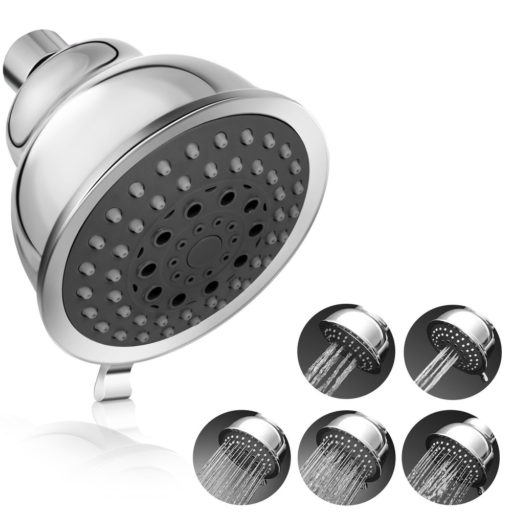 1pc Bathroom Shower Head 5 Gea - High Pressure Shower Head Handheld ulasan dan harga