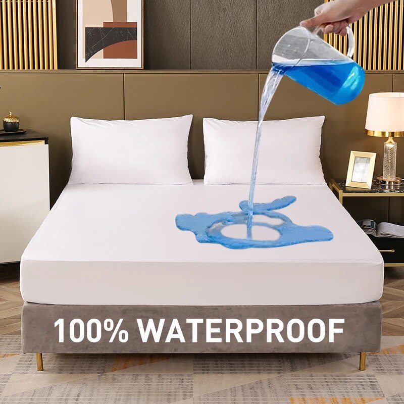 Waterproof Fitted Sheet Beddin - Waterproof Mattress Protector Breathable ulasan dan harga