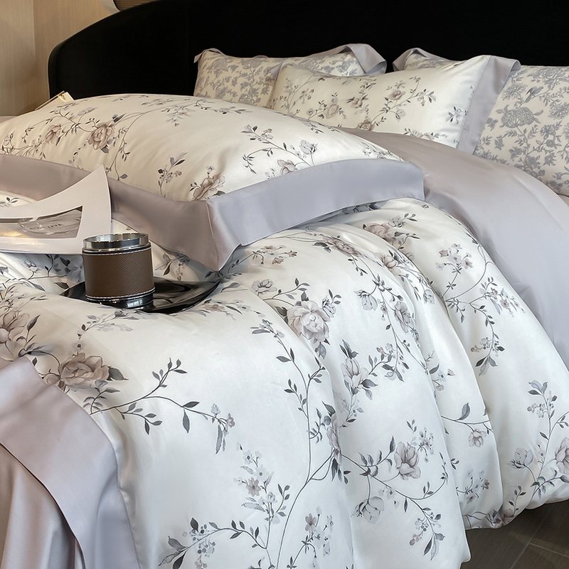 Luxury Digital Printing Flower - Aesthetic Floral Duvet Cover ulasan dan harga