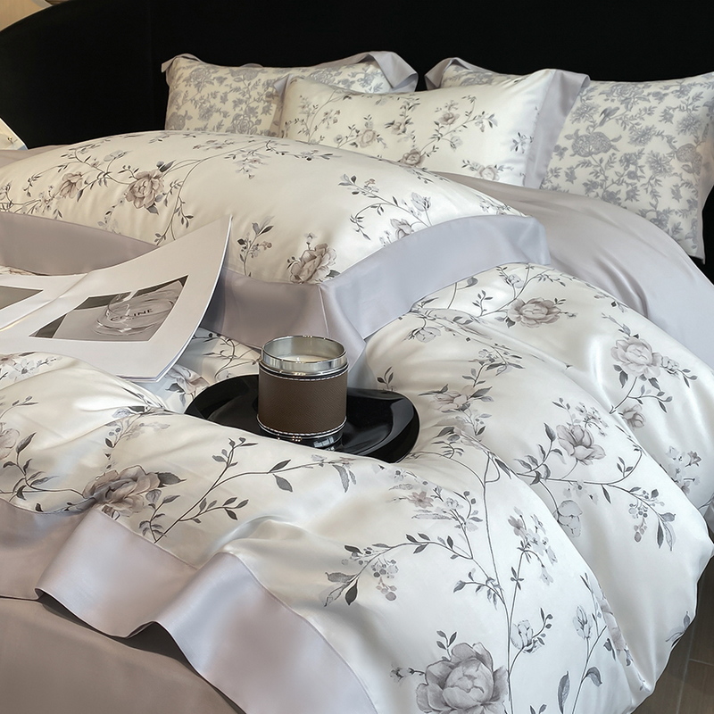 Luxury Digital Printing Flower - Aesthetic Floral Duvet Cover ulasan dan harga