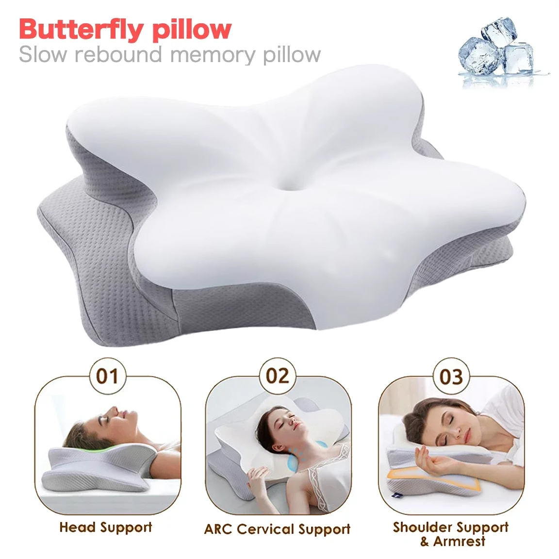 Ergonomic Orthopedic Memory Fo - Memory Foam Orthopedic Pillow Neck Pain ulasan dan harga