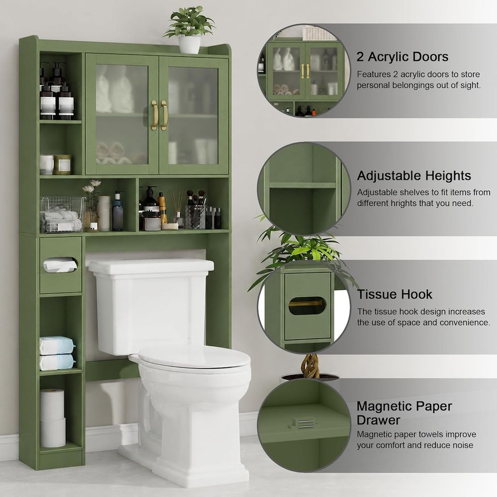 Space-Saving Acrylic Over-the- - Storage & Organization ulasan dan harga