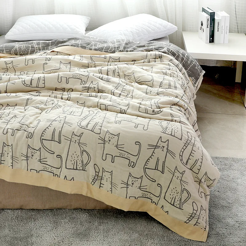 WASART Pure cotton twel muslin - Muslin Cotton Bedspread ulasan dan harga