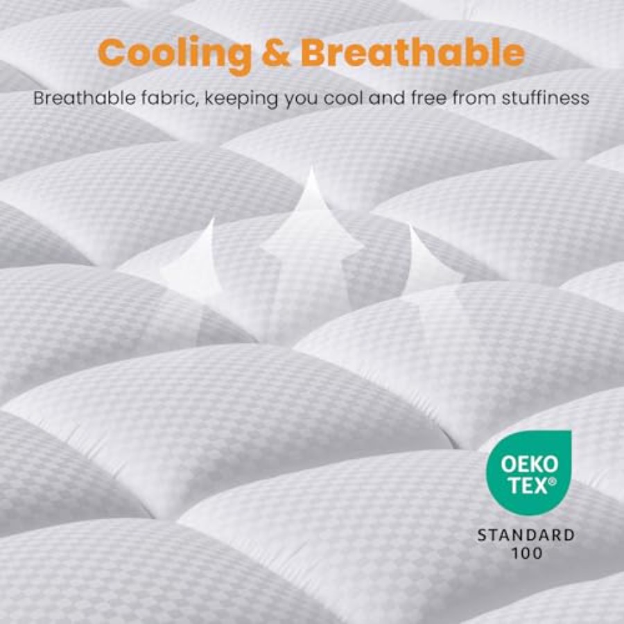 Size Mattress Pad - Cooling Br - Waterproof Mattress Protector Breathable ulasan dan harga
