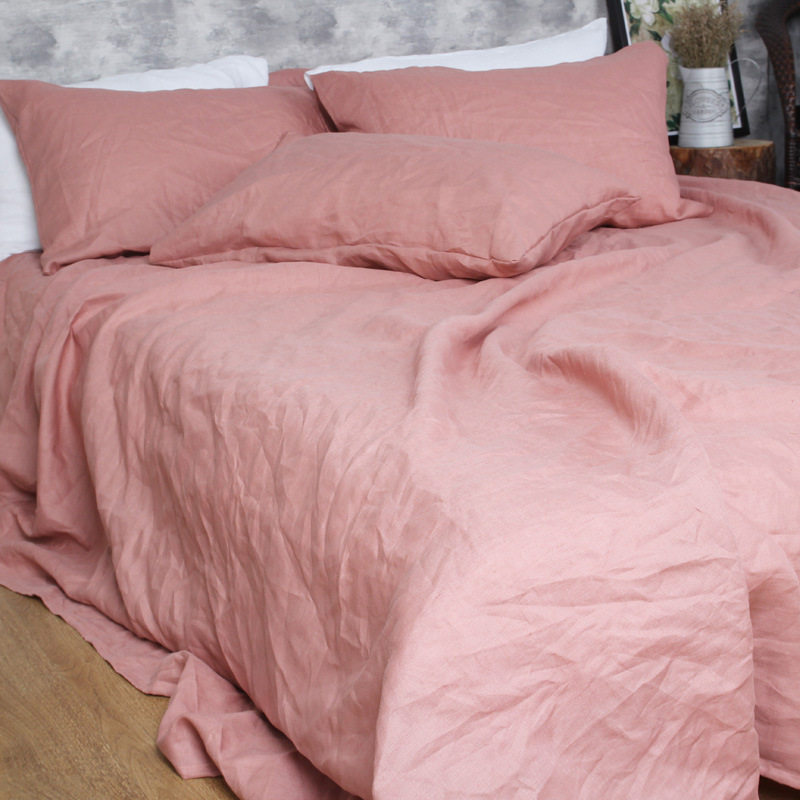 Pure Organic Flax Linen Beddin - Duvet Cover Sets With Zipper ulasan dan harga