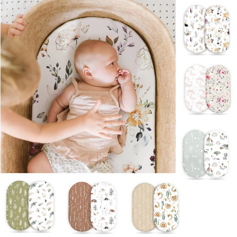 2PCS Baby Bassinet Sheet Musli - Muslin Cotton Bedspread ulasan dan harga