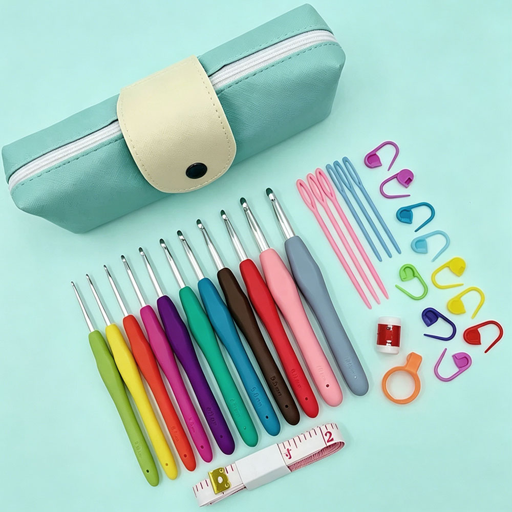 37pcs Crochet Hooks Kits with  - Storage & Organization ulasan dan harga