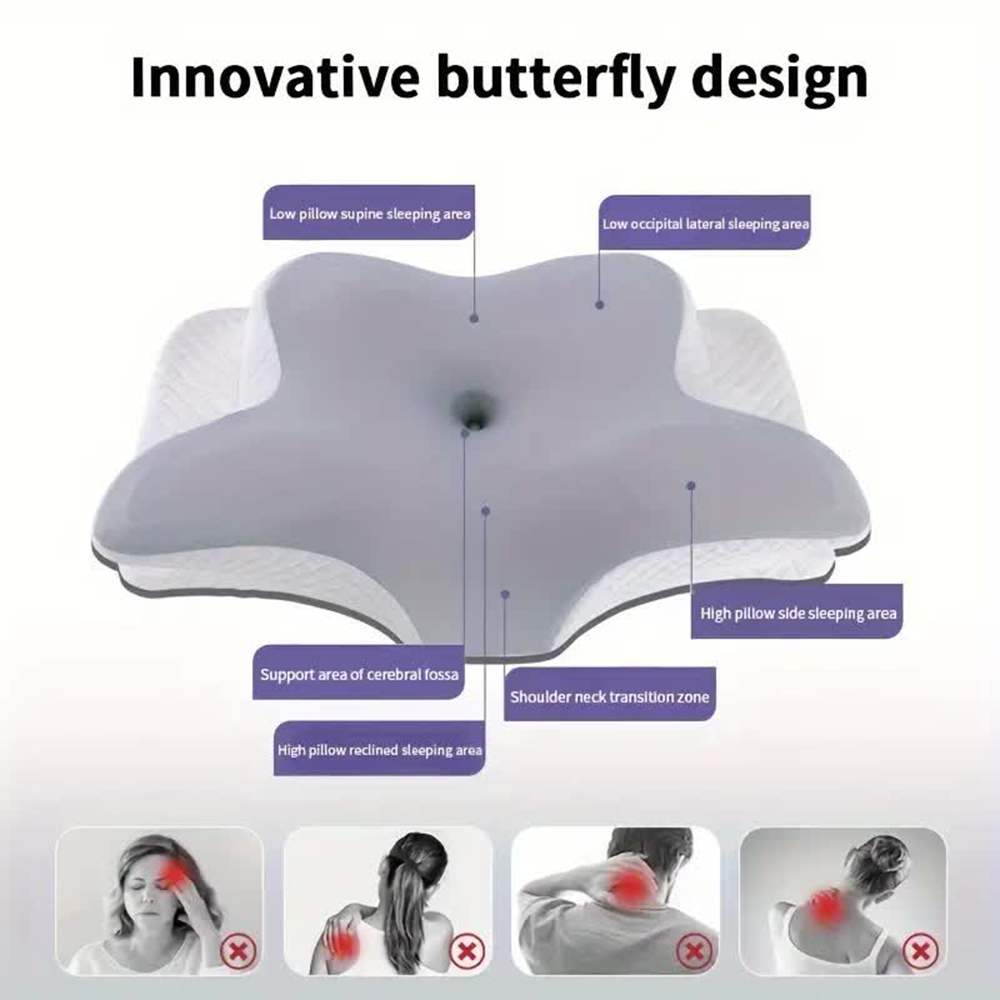 Memory Foam Pillows Butterfly  - Anti Snore Contour Pillow ulasan dan harga