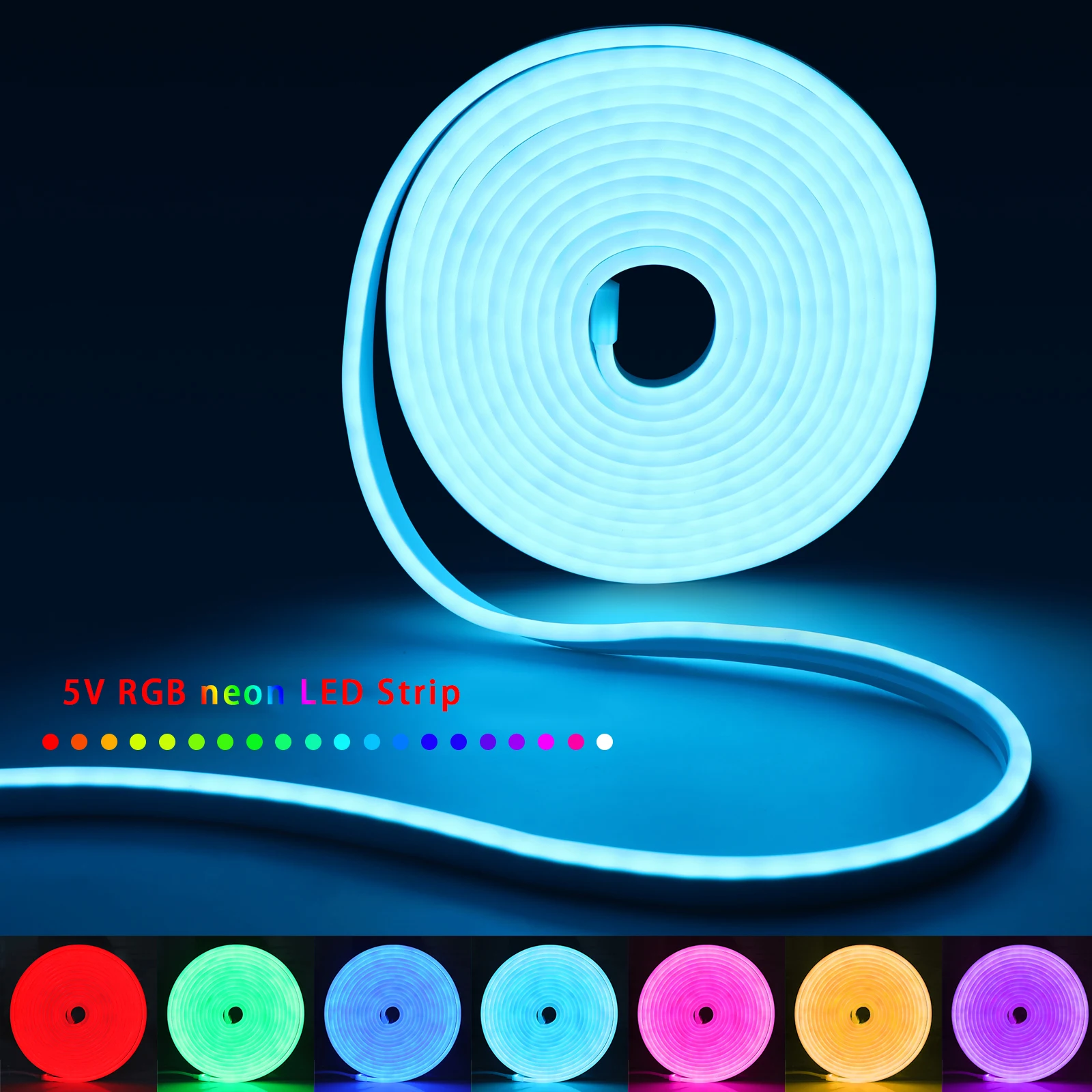 1-5m RGB LED Neon Strip Light  - Home Decor ulasan dan harga