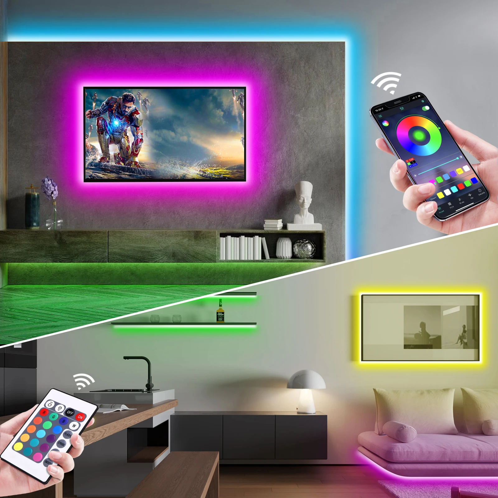 1-5m RGB LED Neon Strip Light  - Home Decor ulasan dan harga